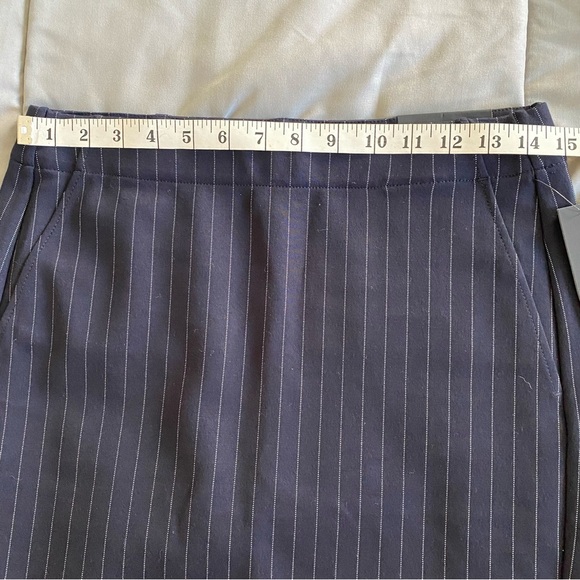 Liverpool Navy Pinstripe Pencil Skirt, 4/27 - Picture 5 of 13
